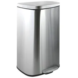 Spirella AKIRA Tretabfalleimer gebürsteter Edelstahl soft-close 50 L 10.21574