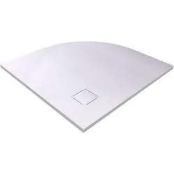Emke, Duschwanne, Duschwanne aus SMC, 90x90cm, Viertelkreis, Pflegeleicht und Rutschhemmend, Einfache Installation