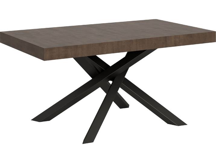 Table Extensible 90X160/420 Cm Volantis Noyer Structure Anthracite