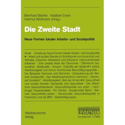 Die Zweite Stadt, Taschenbuch von , VS Verlag für Sozialwissenschaften, 978-3-531-11764-5