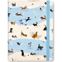 Peter Pauper, Heft + Block, Midi-Hunde-Spass-Notizbuch (A5, Blanko, Harter Einband)
