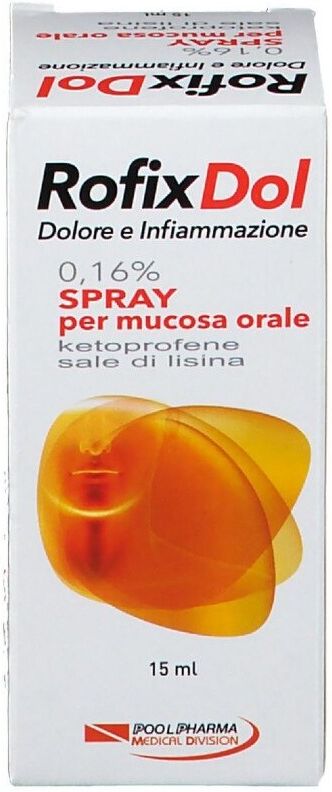 POOL PHARMA Srl Rofixdol Infiammazione e Dolore Spray Orale 15 ml