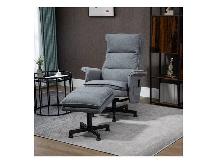 HOMCOM Massagesessel Massageliege mit Fußhocker