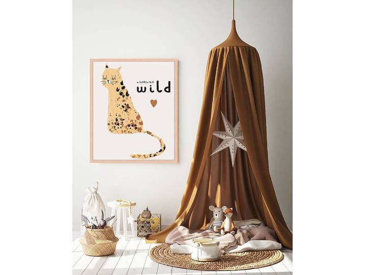 Tableau déco A Little Bit Wild 53 x 63cm Multicolore