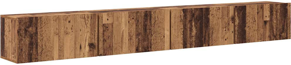 17 Stories TV Cabinet Set 4 Pcs 60 X 30 X 30 Cm Engineered Wood Old Wood 70"