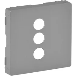 Legrand 754722 Valena Life Abdeckung für RCA 3-fach Einsatz Farbe: Aluminium