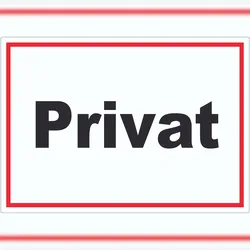 HB-Druck Privat Schild schwarz-weiß-rot A3 (297x420mm)