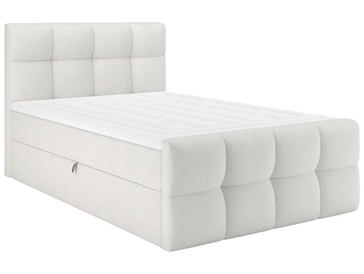 Boxspringbett BELLAGIO beige 140x200cm halbfest