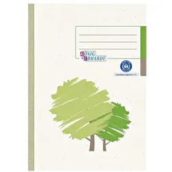 König & Ebhardt Geschäftsbuch A5 kariert - Recycling-Karton weiß, 14.8x21 cm