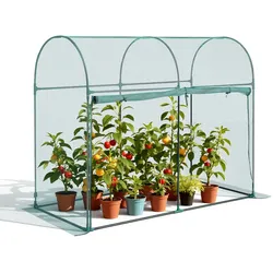 VEVOR Pflanzenschutzzelt, 1806x910x1500 mm Pflanzenschutznetz mit Rahmen, Tür mit Reißverschluss, windbeständig, Pflanzenkäfig Gewächshaus für erhöhte Beete im Freien, Garten, Terrasse