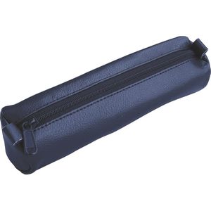 Alassio Federmäppchen 43139, Schlamperrolle, aus Echt Leder, blau