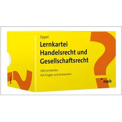 Lernkartei Handelsrecht und Gesellschaftsrecht, Fachbücher von Florian Oppel