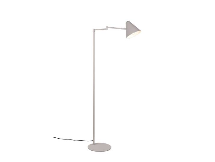 Lampadaire design en métal gris