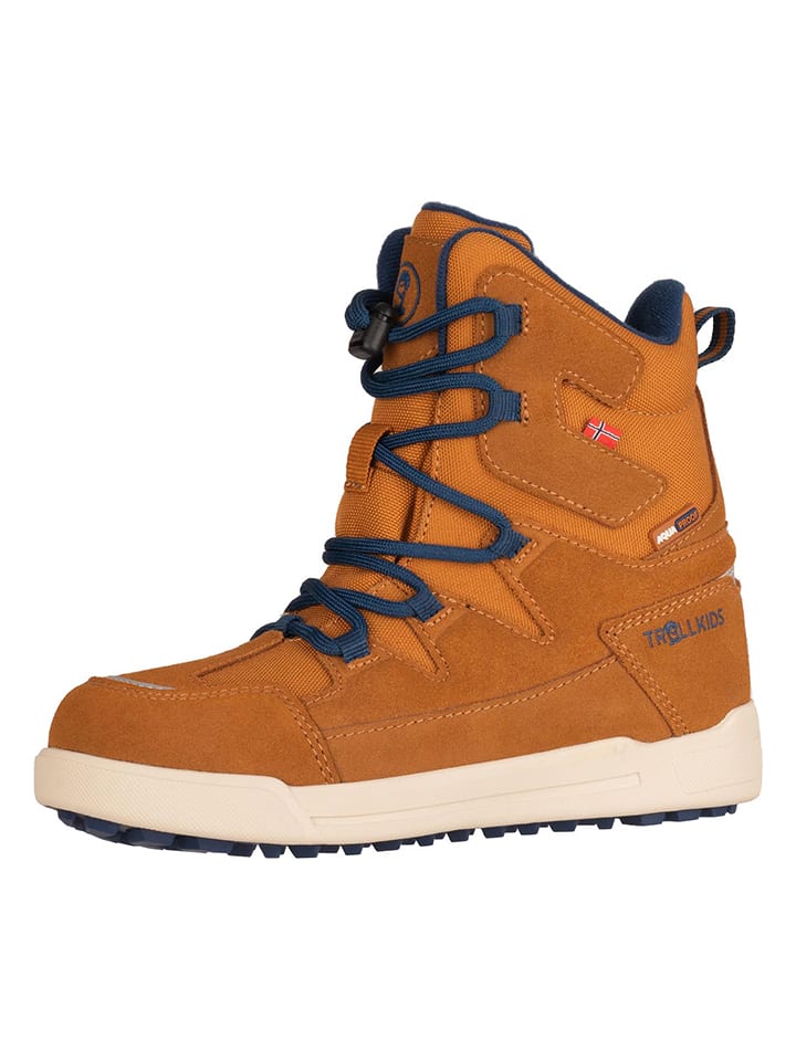 Trollkids Winterboots "Finnmark" in Hellbraun - 38