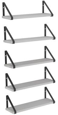 "Wallniture Ponza 17""x4.5"" Wood Shelves for Farmhouse Decor, Wall Bookshelves, Decorative Shelf, Custom Finish and Piece Options"
