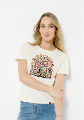 Plus Size Women's Cotton Slub Graphic Tee by Joe Browns in Tree Of Life (Size S)