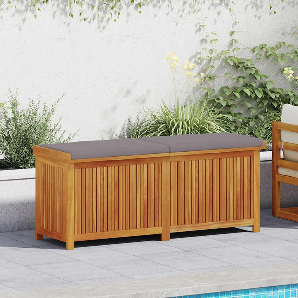 vidaXL Boîte à coussins d'extérieur 150x50x60,5cm bois massif d'acacia