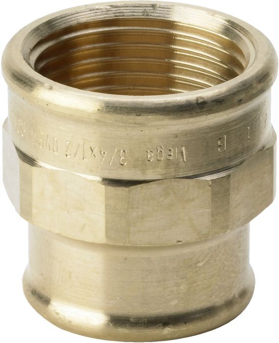 Viega Muffe 266417 Rp 1 1/4 x Rp 1, Rotguss, reduziert
