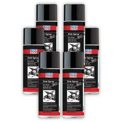 6x Rostschutz LIQUI MOLY 1540 Zinkspray Grundierung Zink-Spray Lackierung 400ml
