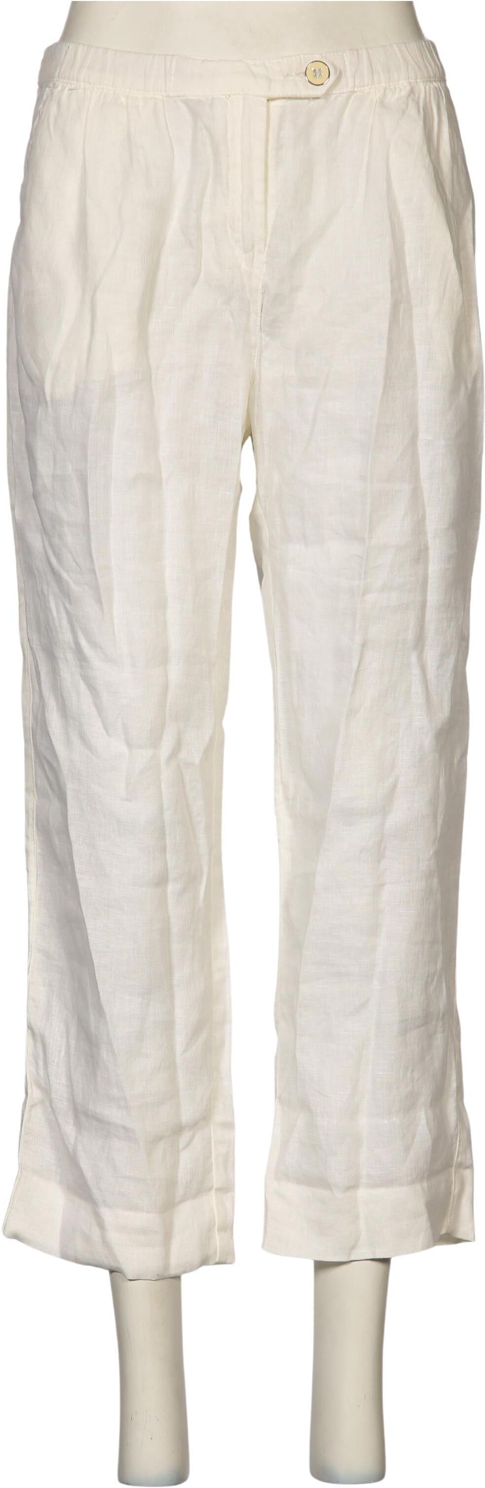 Giorgio Armani Jeans Damen Stoffhose, Cremeweiß, Gr. W29, Leinen - Second Hand