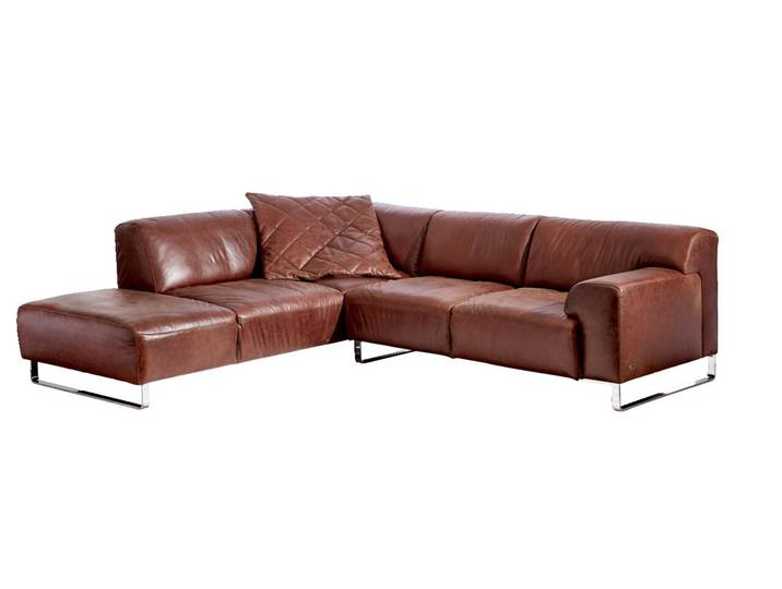 W. Schillig Ecksofa 20550 ALESSIIO, schoko, Leder