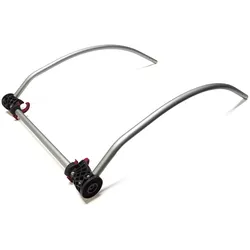Rahmenteil D'LITE CUB ENCORE, Burley, passend für D'LITE CUB ENCORE ab Bj. 2013, Aufbau vorne, incl. Verriegelung, Farbe: silber, VE: 1 Set