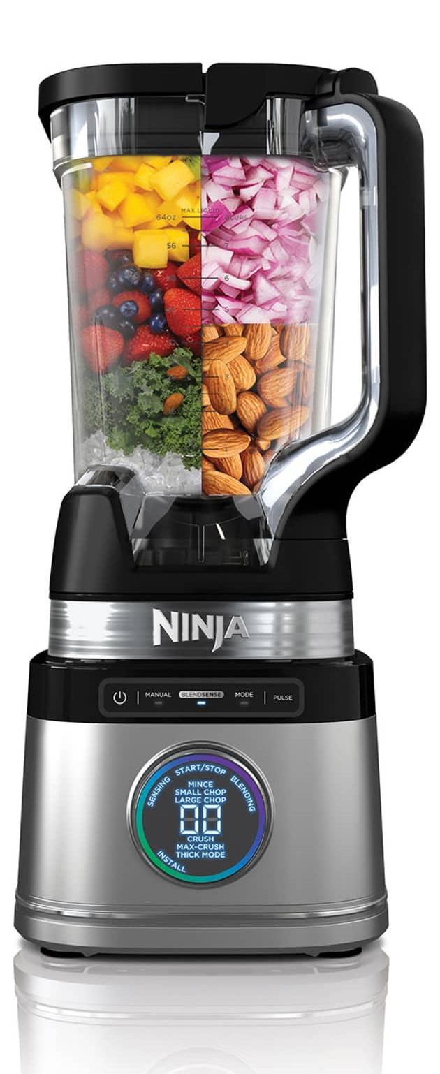 Ninja Detect Power TB201EU Professional Blender - 1200W - 2 Liter - Zwart en Zilver - 15 Modi