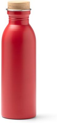 Bouteille personnalisable en acier inoxydable 650 ml Levu rouge TAILLE UNIQUE ADULTE
