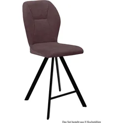 THEKENSTUHL drehbar (8er-Set) Diantha 51x109x60 Schwarz/Braun