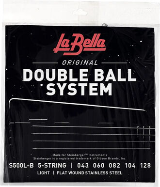 La Bella S500L-B Dbl Ball 5St Bass Flat