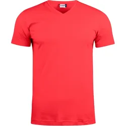 CLIQUE Basic V-Neck T-Shirt Herren 35 - rot L