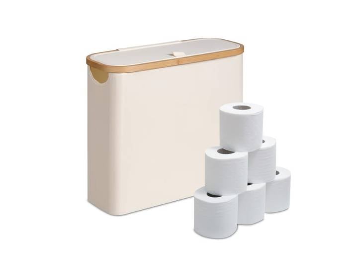 Relaxdays Toilettenpapier Aufbewahrung 12 Rollen