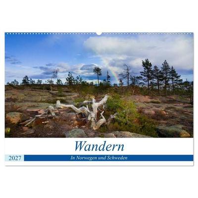 Wandern - In Norwegen und Schweden (Wandkalender 2027 DIN A2 quer), CALVENDO Monatskalender