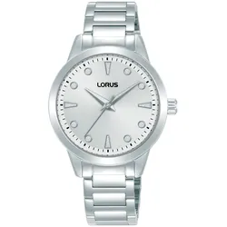 Quarzuhr LORUS "Classic Quarz", silberfarben, Armbanduhren, Damen, Quarzuhr, Armbanduhr, Damenuhr, Edelstahlarmband, analog