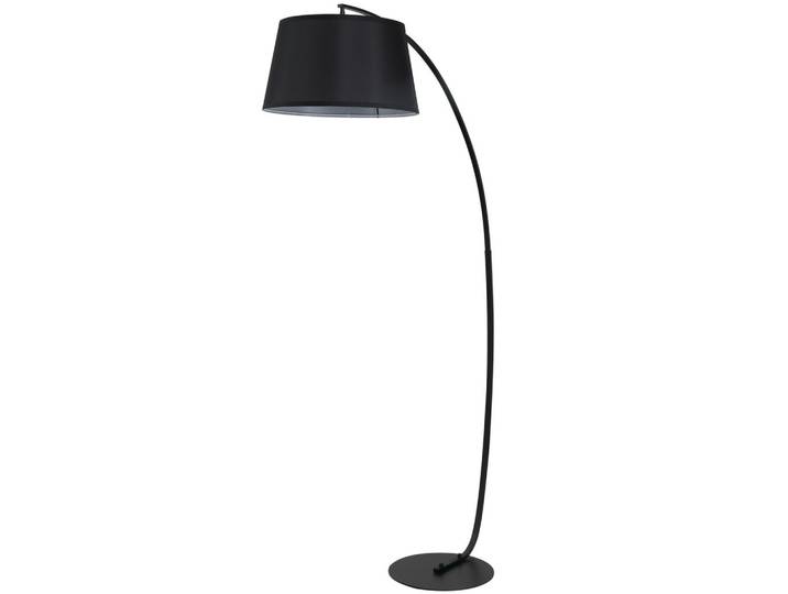 STEHLAMPE Wohnzimmer Stehleuchte mit Lampenschirm aus Stoff, Fußschalter