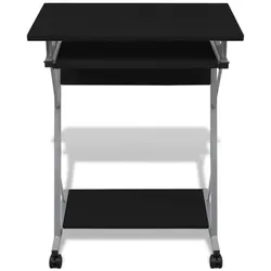 vidaXL Computertisch Computerwagen PC Tisch Bürotisch Laptop Rollen schwarz