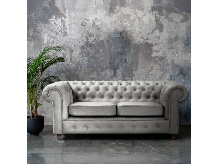 Sofa Grau Microfaser Valeria 190cm Keine Funktion Keine Funktion Glamour