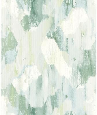 Scott Living Mahi Green Abstract Wallpaper