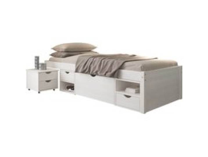 INTER LINK Lit en bois (blanc, 90 x 200 cm)