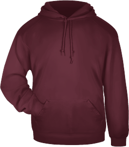 Badger Sport 1254 Hooded Sweatshirt in Cardinal size Large   Fleece BG1254, 125400