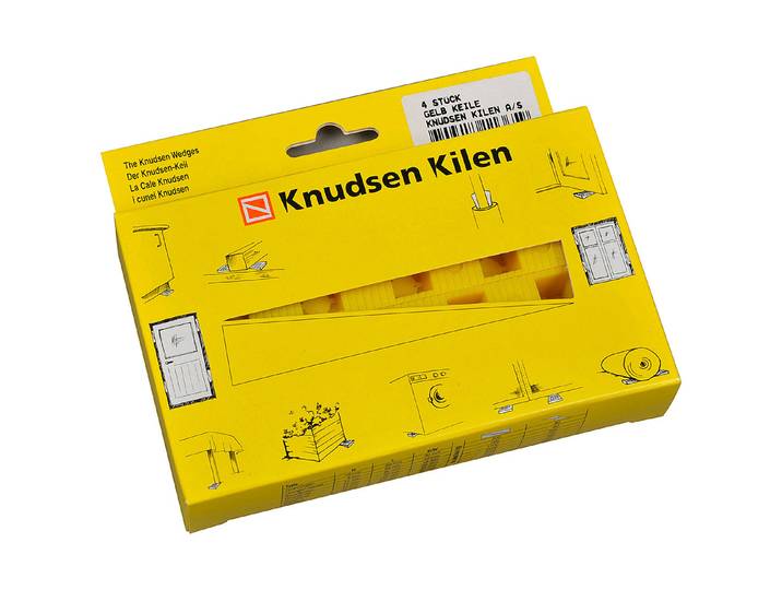 Knudsen Keile Gelb 15 × 4.5 × 2.5 cm 4 Stück