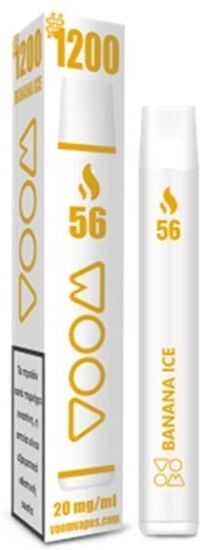 VOOM #1200 56 Banana Ice - 2% nicotine - 1  single unit
