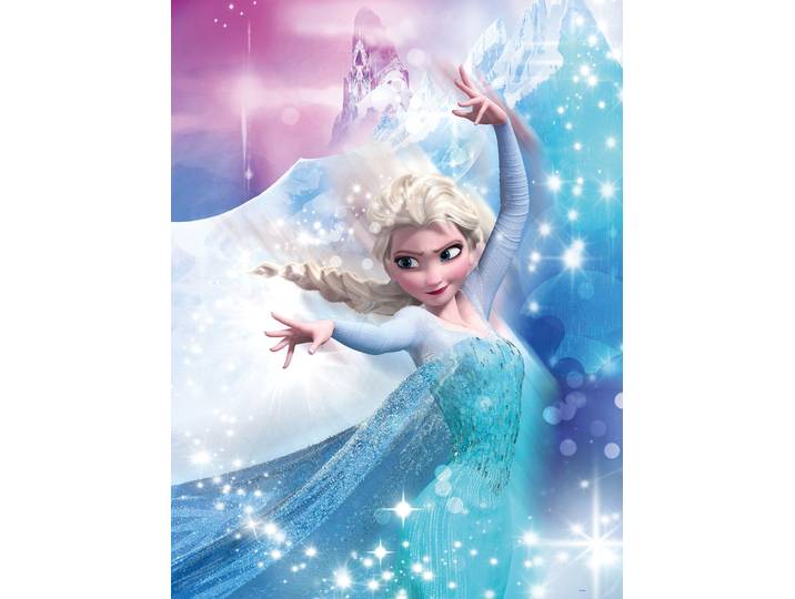 Bild KOMAR Frozen 2 Elsa Action , bunt (farbe bild(er): bunt), B:30cm H:40cm, Holz, Papier, Bilder, Bild, Wandbild zur Dekoration im Kinderzimmer - ohne Rahmen