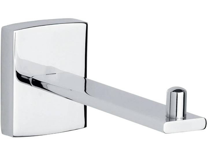 Toilettenpapierhalter TESA Klaam , silber (silberfarben), B:4,6cm H:6,1cm, Metall, Toilettenpapierhalter, Toilettenpapierhalter