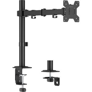 LogiLink Monitorhalterung BP0216, VESA 75x75 & 100x100 mm, für Tisch, höhenverstellbar, drehbar, bis 32 Zoll, 1 Monitor