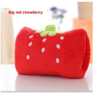 Discount Dollar Deals Warm Hand Pillows, Plush Hand Covering Pillows, Nap Pillows For Classrooms, Offices, Dormitories big Red Strawberries