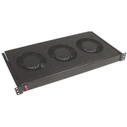 Conteg DP-VEN-03, Lüftungsmodul mit 3 Lüftern, Serverschrank Zubehör, Schwarz