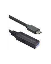 ROLINE Ultralanges USB3.2 Gen1 Verlängerungskabel C-A ST/BU 5m Kabel Digital/Daten 5 m (12.04.1065)