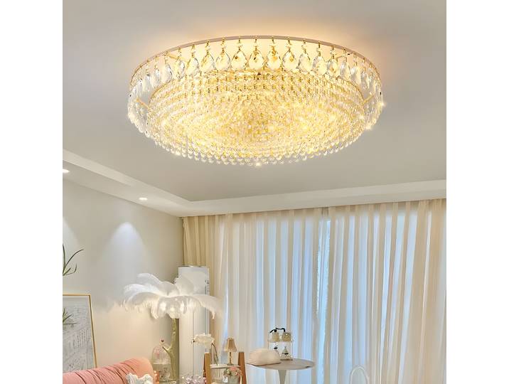 Lustre en cristal, éclairage encastré au plafond, luminaire moderne pour chambre à coucher, couloir, bar, cuisine, salle de bain, lampe de plafond