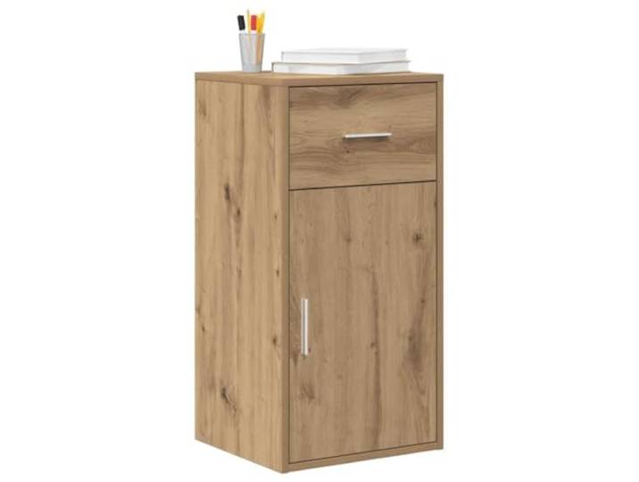 KTHLBRH Anrichte Eiche Handwerk 38 x 34 x 75 cm Modernes Design, einfache Linien, vielseitig für Wohnzimmer und Esszimmer, elegant